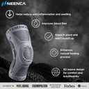 NEENCA Professional Knee Brace for Pain Relief, Medical Knee Support with Patella Pad & Side Stabilizers, Compression Knee Sleeve for Meniscus Tear, ACL, Joint Pain, Runner, Workout (Gray, Medium) (Gray)