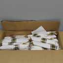 400PCS Pre Rolled Gold Plastic Silverware Sets - Heavy Duty Gold Cutlery - Include 100 Pack Wrapped Disposable Utensils with Napkins for Parties, Dinners & Weddings