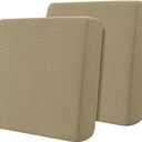 Hokway Stretch Couch Cushion Covers, 2 Piece Individual Sofa Cushion SlipcoversJacquard Sofa Seat Slipcover Set, Non-Slip Protector for Cushion (Sand,Small-2PC)