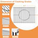 64815 Spirit Grill Grate for Weber Replacement Parts GBS for Weber GS4 Spirit II & I 200 SER E210 S210 E215 E220 S220 S-215 for Weber Spirit 2 Grates Parts 7637 67022 69800 69799 63832 Stainless Steel