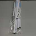 2PCS White Spring Curtain Rods for Windows 23 to 46 Inch, Adjustable Extendable Pressure Tension Curtain Rods No Drilling, Small Tension Rod for Doorway Bedroom Closet Door Kitchen