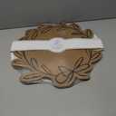 2 x Santa Barbara Design Studio Disposable Placemats - Set of 24 Die-Cut Kraft Paper Table Mats, 17" x 16", Wreath-Shaped