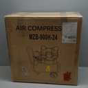 MZB 6.4 Gallon Ultra Quiet Air Compressor 110V/60Hz Steel Tanks Oil-Free 70dB Noise Level Air Compressor with Wheels for Spray Painting, Auto Repair, Carpentry Decoration