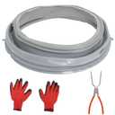 WPW10381562 WFW9050XW00 Door Boot Seal Compatible with Whirlpool Amana Lnglis Maytag Washer, Front Load Washer Door Gasket Seal Fit WFW9150WW00 WFW9150WW01 WFW9250WW01 W10381562 W10300559 W10290499