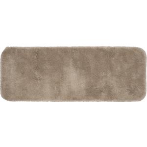 Garland Rug Finest Luxury Brown Taupe 22 in. x 60 in. Ultra Plush Washable Bath Rug -Soft, Fluffy, Non-Slip Design for Your Bathroom, Combining Comfort, Durability, and Elegance for Your Home, 1'10" x 5'
