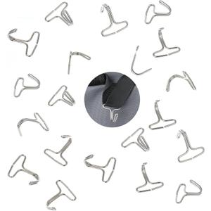 Car Seat Cover Hook, 20 Pcs Car Seat Locking Clip Stainless Steel Car Seat Hooks Metal Fixing Hanger Bag Hooks for Car Fastener Car Seats Mat Pad Headrest Cover Installation Replacement