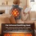 BOB AND BRAD Weighted Heating Pad for Neck Shoulders and Back Pain Relief, FSA Eligible/HSA Eligible, 2.2lb Electric Heating Pad, ETL Certified, Birthday Christmas Gifts for Women Men Mom Dad, 20"x22"