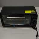 Elite Gourmet 2-Slice Toaster Oven Aluminum,Glass,Plastic Black