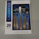 Cambridge 631020CBW12 Esben Beachwood 20-Piece Flatware Set