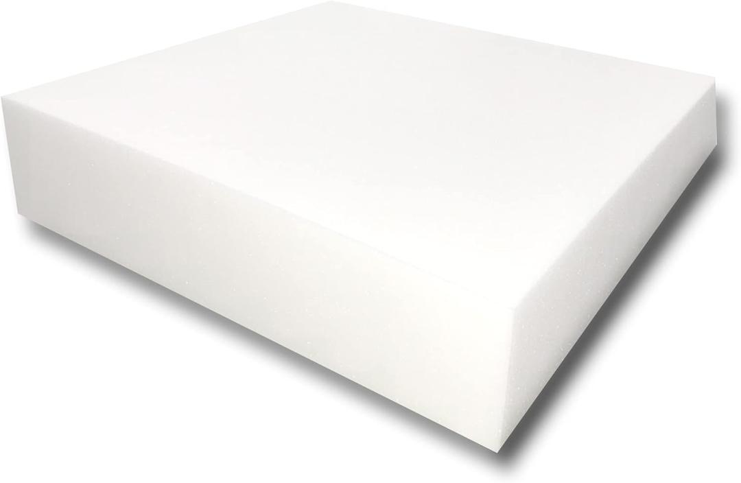 FoamTouch Upholstery Foam Cushion High Density 6" Height x 18" Width x 18" Length, Pack of 6