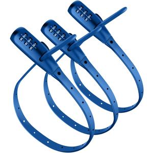 Refrigerator Lock, Upgraded 3 Digit Fridge Lock for French-door Refrigerators, Suitable for Cabinets, Kids' Bikes, Helmets, Gates Easy to Set and Use 3-Pack,Blue