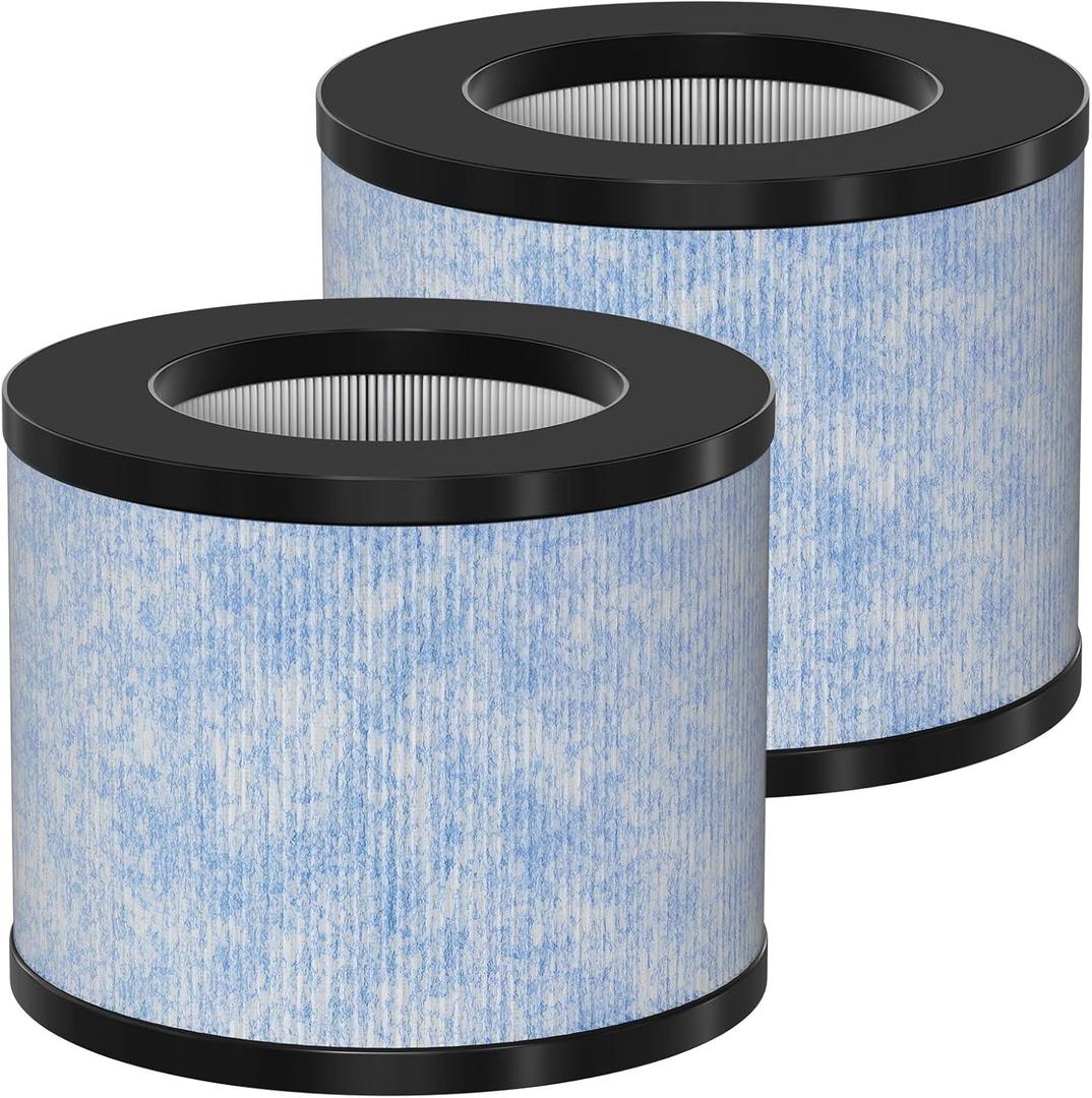 C102 MA-01CW True HEPA Replacement Filter Compatible with Miko Ibuki C102 Air Cleaner Purifier and Okaysou AirMic4S, True HEPA Filter Set, 2 Pack