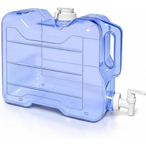 Fridge Water Dispensers Bottle with Leak-proof Spigot and Convenient Handle Reusable Plastic Juice Beverage Dispenser Water Jug for Party Refrigerator Drink Juice Iced Tea Storage (1, 2 Gallon)