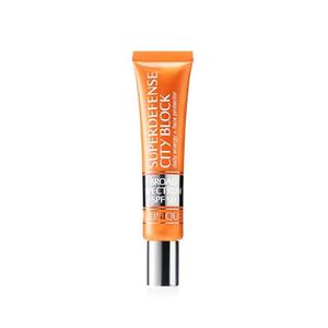 Clinique Superdefense City Block Oil Free Broad Spectrum SPF 50 Daily Energy + Face Protector | Sheer, Weightless Makeup Primer + Sunscreen, 1.4 Fl Oz
