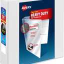 Avery Heavy-Duty View 3 Ring Binder, 3" One Touch EZD Rings, 670-Sheet Capacity, 3.5 Inch Wide Spine, Great for Home, School Supplies, Office, or Organization Needs, 1 White Binder (79193)