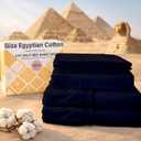 MyGiza Sheets 5 Pcs Split King Sheets Sets for Adjustable Beds, 100% Certified Giza Egyptian Cotton, Soft & Luxurious Sheets fits 16 inch Deep Pocket Mattress, Indigo