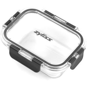 Zyliss Glass Food Storage Container 12.5oz, Shatter Resistant Borosilicate Glass, Airtight Leakproof Tritan Lid, BPA Free, Microwave, Freezer & Dishwasher Safe (0.37 L)