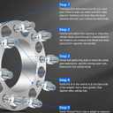 ECCPP 4PCS 2 inch Wheel Spacers 8x6.5 to 8x6.5 8x165.1mm 117mm CB Fits 2001-2006 for Chevrolet Silverado 1500 HD 2002-2010 for Chevrolet Silverado 2500 HD 2002-2010 for GMC Sierra 2500 HD