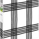 Avery Durable View 3 Ring Binder, 1 Inch Round Rings, Black and White Plaid, 1 Fashion Binder