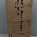 Upgraded Sauna Box for Relaxation, Detoxification, Portable Sauna for Home with Steamer, Remote Control, Folding Chair, 9 Levels, 2.6 x 2.6 x 5.9 (Black)