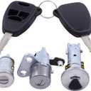 MOTOKU Ignition Switch and Door Lock Cylinder with 2 Keys for Jeep Compass Patriot 2007-2017 for Dodge Caliber 2007-2012 Avenger 2008-2014