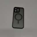 TOCOL for iPhone 16 Pro Max Case, Compatible with Magsafe, Full Camera Protection, Drop Protection, Magnetic Translucent Matte Back Bumper Phone Case for 16 Pro Max 6.9-Inch (Black)