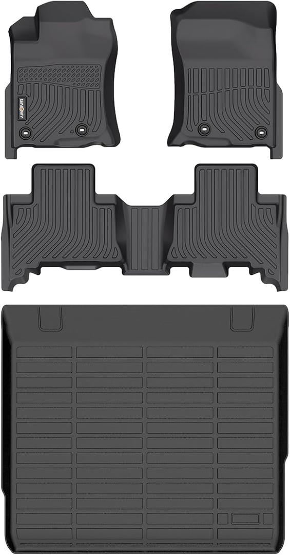 GINOWY-Floor Mats & Cargo Liner for Toyota 4Runner 2013-2024 5 Passenger