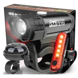 Bike Lights for Night Riding with Bell, Super Bright Bicycle Reflectors, USB Rechargeable Bike Lights Front and Back, Water-Resistant, 4+5 Modes Headlight Taillight Set for Safety, Men, Women & Kids Pack of 2