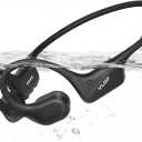 Bone Conduction Swimming Headphones - IP68 Waterproof, Open-Ear MP3 Headphones with 32GB Memory, Bluetooth 6.0 Wireless Sport Headset for Running & Cycling, 8H Playtime(Black, Standard)