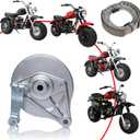 JMCHstore Rear Drum Brake Cover Shoe Kit w/Chain Tensioner for Baja Massimo MB200, Baja Heat, Mini Baja, Baja Warrior, Baja Carbon 6.5 Serengeti puma/Yukon trail puma 196cc Mini Bike