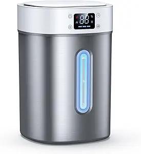 4L Ultrasonic Cool Mist Humidifier with 304 Stainless Steel Tank, Auto Humidity Control, Night Light, and Timer - For Large Rooms and Baby