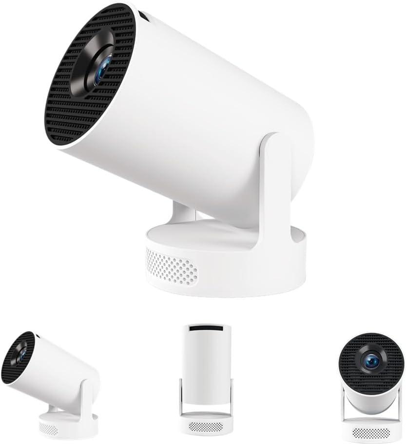 Mini Projector, 2025 Portable Smart Projector with WiFi and Bluetooth, 1000 Lumens, 150-inch Display, LCD LED Technology (HY300Ultra)