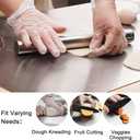 LandHope Large Cutting Board 304 Stainless Steel Cutting Board Metal Baking Mat Non Stick Thick Board Cutting Fruit Vegetable Meat Kneading Rolling Bread Pizza Biscuits Dough Sturdy Kitchen, 23.6"L x 19.7"W