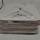 13x13 Inch Cube Storage Bins with Reinforced Bottom Cardboard, 6 Pack Large Collapsible Fabric Storage Cubes with Handles for Shelf, Closet, Toy, Laundry Organization (White&Pink)