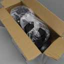 SIUQ 150 Pack Coffee Cup lids, Disposable Plastic Cup Lids for 10, 12, 16, 20, 24 oz Paper Cups, Hot/Cold Drinking Cup Lids, 3.54 Inches/90 mm Diameter - Black