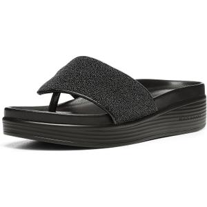 Donald Pliner womens Fifi SandalSlide Sandal (9.5, Black - Caviar Felt)