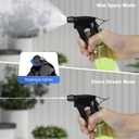 2 x Spray Bottles 12oz/350ml Empty Spray Bottles Refillable Mister Bottle with Multicolor for Cleaning, Plants, Hair, Cooking (Clear + Champagne)