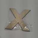 12 Inch Wooden Letter X, 1/4 Inch Thick Large Unfinished Wood Letter for Home Wall Decor, DIY Crafts