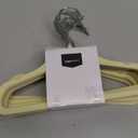 Amazon Basics Kids Velvet, Non-Slip Clothes Hangers (Baby/Toddler), 11.6 inches (for Baby Clothes), Pack of 30, Beige