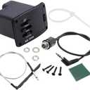 Jiayouy UK-2000 2-Band EQ Equalizer Ukulele Piezo Pickup Preamp Tuner System 1 Set