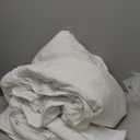 Amazon Basics Reversible Lightweight Microfiber All Season Comforter Blanket, Twin/Twin XL, White