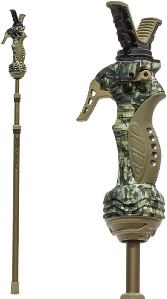 PRIMOS Hunting Trigger Stick Gen3 Shooting Stick, Adjustable Height, Quick-Detach Yoke, Durable and Lightweight, Ideal for Hunting, Shooting, and Photography