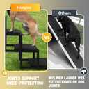 Extra Wide Dog Stairs for Car - Foldable Dog Ramps for Large Dogs with Non Slip Surface, Portable Dog Steps for Cars and SUV, Truck, Support Up to 250 Lbs