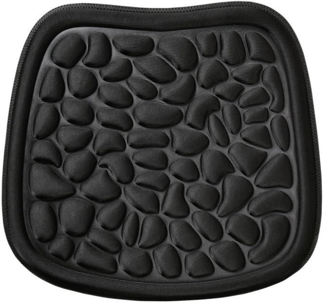 Car Seat Cover, Breathable Comfort Auto Seat Cushion Pad, All Seasons Non-Slip Car Front Driver Bottom Seat Protector, Universal Pressure Relief Accessory for Most Vehicle, Office (Black)