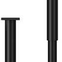 Metal Adjustable Furniture Legs 10-17 inch, Wlrrcwdttc Sofa Cabinet Legs Adjustable Height Replacement Support Legs for Bed/Couch/Dresser/Chair/TV Stand/Coffee Table, Legs for Furniture Set of 2-Black