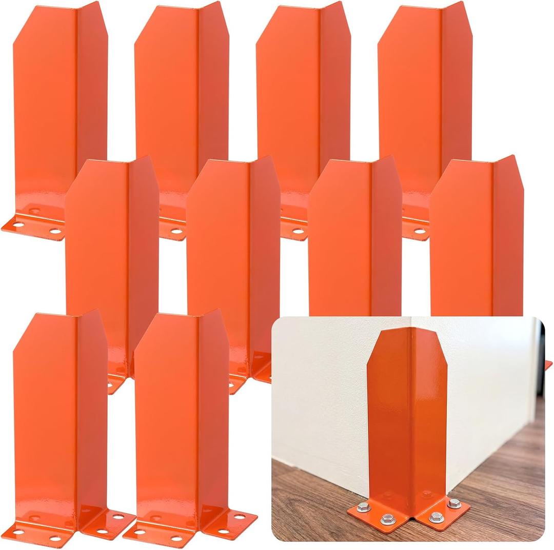 Hicarer 10 Pcs Orange Corner Guards for Carpet Cleaning Wall Edge