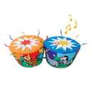 Melissa & Doug K's Kids Bongo Drums Soft Musical Instrument, Multicolor, 1 EA