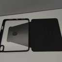 JETech Rotating Case for iPad (A16) 11th/10th Generation (2025/2022) with Pencil Holder, 360 Degree Rotation Protective Stand Cover Clear Back, Auto Wake/Sleep (Black)