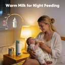 Portable Bottle Warmer for Travel, Fast Heating Milk Warmer On The Go, 17 OZ Water Warmer for Breast Milk, Formula, Water, Temp Control 98F -131F, Baby Essentials for Outdoor Airplane Car Journey