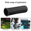 Rubber Handles for Wheelbarrow, 8-42mm Inner Diameter Wheelbarrow Handles Fit Most Wheelbarrows/Garden Cart, Non Slip & Shock Absorbing Handle Grips Replacement(122 x 40mm)